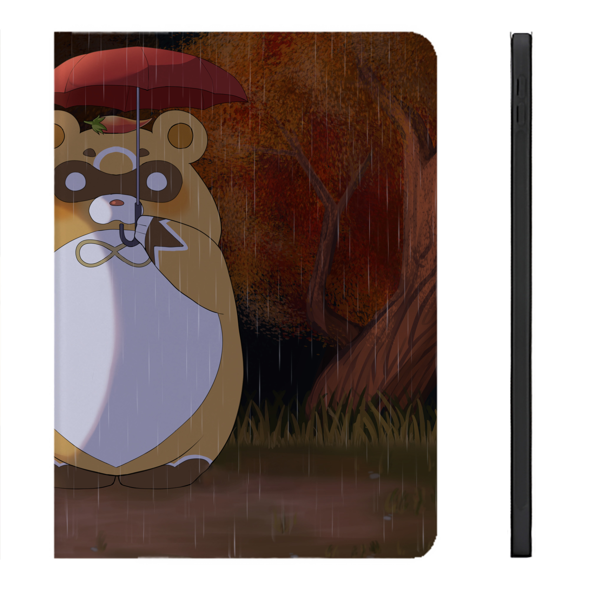 （画像用） となりのトトロ 草壁メイ 草壁サツキ My Neighbor Totoro Satsuki Kusakabe Mei Kusakabe IPadケース ペンホルダー付き ブックスタイルデザイン